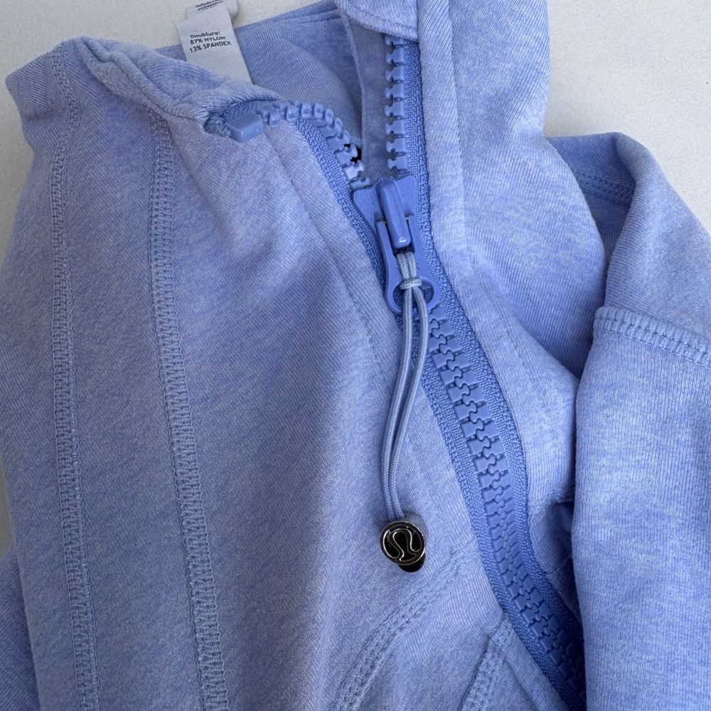 Lululemon Define Jacket Heathered Peri Purple Size 6 Full Zip Yoga Activewear - Picture 4 of 5